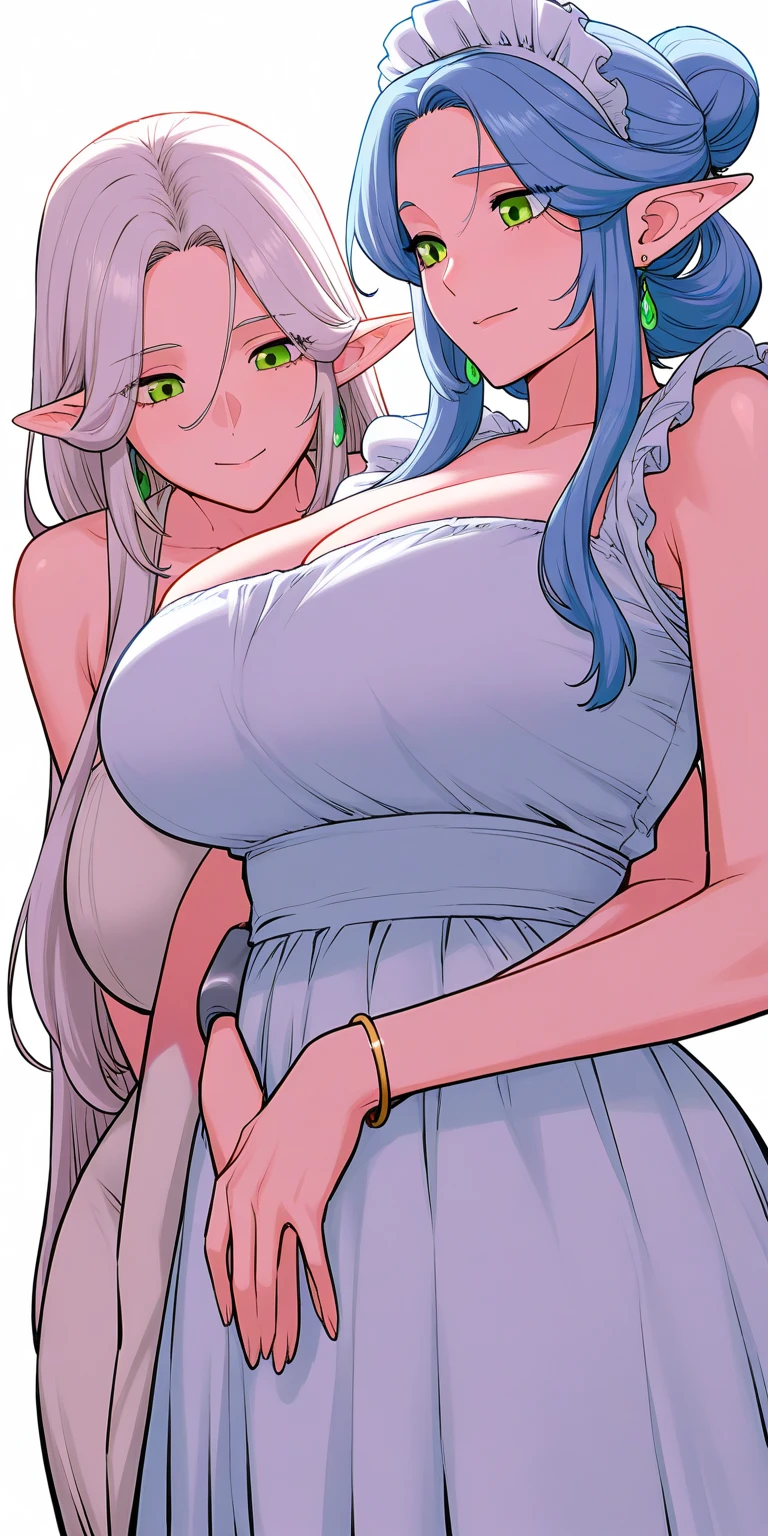 score_9, score_8_up, score_7_up, source_anime,
duo, gynomorph/femail, dominant gynomorph,humanoid/human, human on anthro,
interspecies, big dom small sub, height difference, age difference,gynomorph penetrating, vagina penetration, from behind position, standing, huge penis, erection,
futanari, (blue skin:1.3) horn, Large bat-like wings, Spade Tail, Succubus, devil, seducer, (Large Breasts:1.3) Wide Hips, mature, larger female, white hair, very long hair, red eyes, bottomless female,
girly, white skin, , smaller female, pink hair, long hair, twin drills, dress, bottomless female,
bed