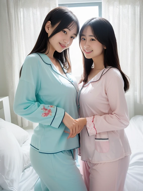 Wearing sexy pajamas, graceful figure, coquettish, study room, sofa, random enchanting movements, facing the camera, imaginative, first love