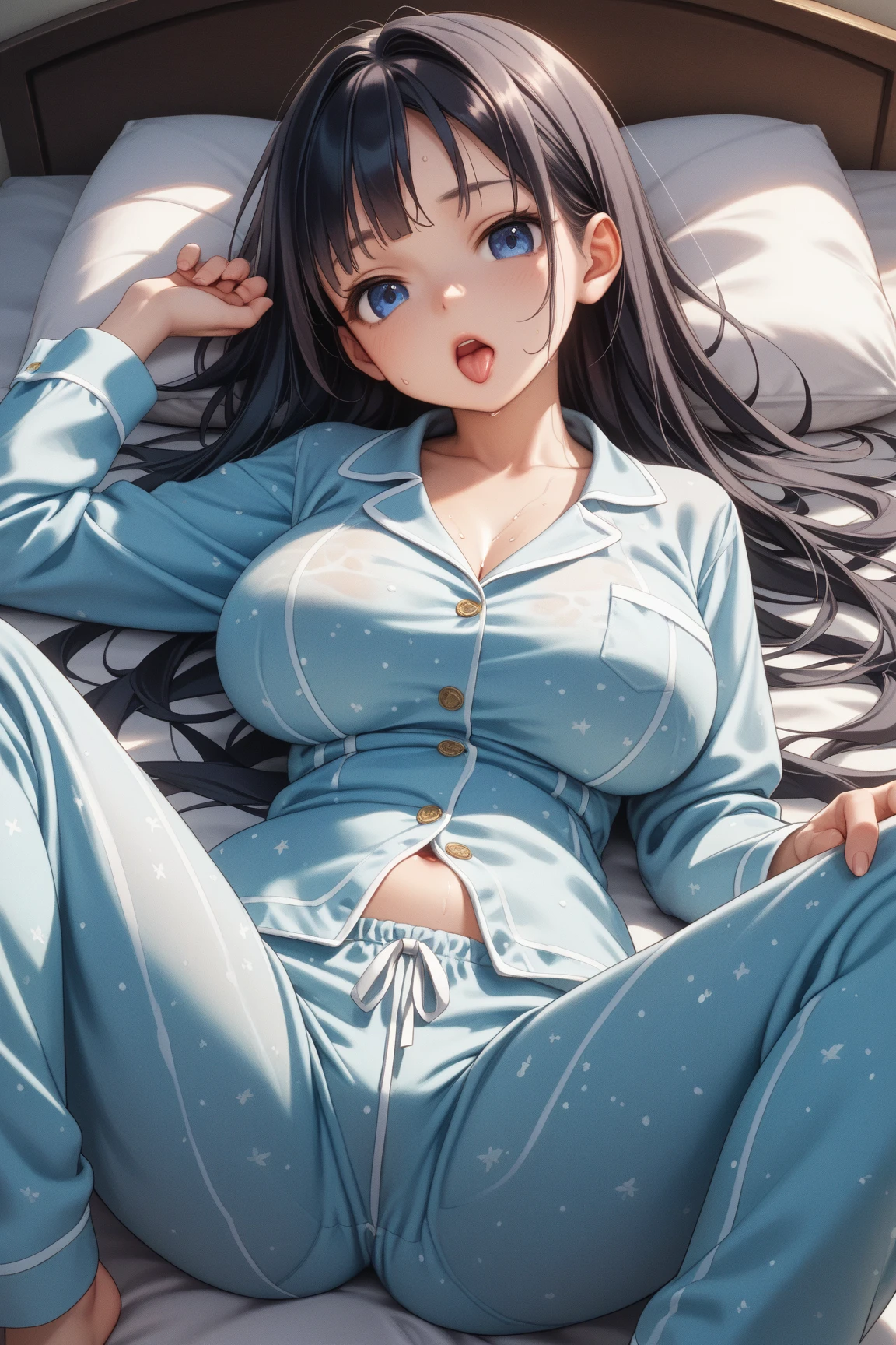 (1 Girl:1.2),(high quality), (High resolution), (Very detailed), (8k),(Demolition paperback correct)、Sexy Lingerie、Wearing a sailor uniform、((Focus on the whole body))、Nipple Shape、((Black Pantyhose))、Hair messed up by strong wind、Neutral White Lighting,Sexy pose、