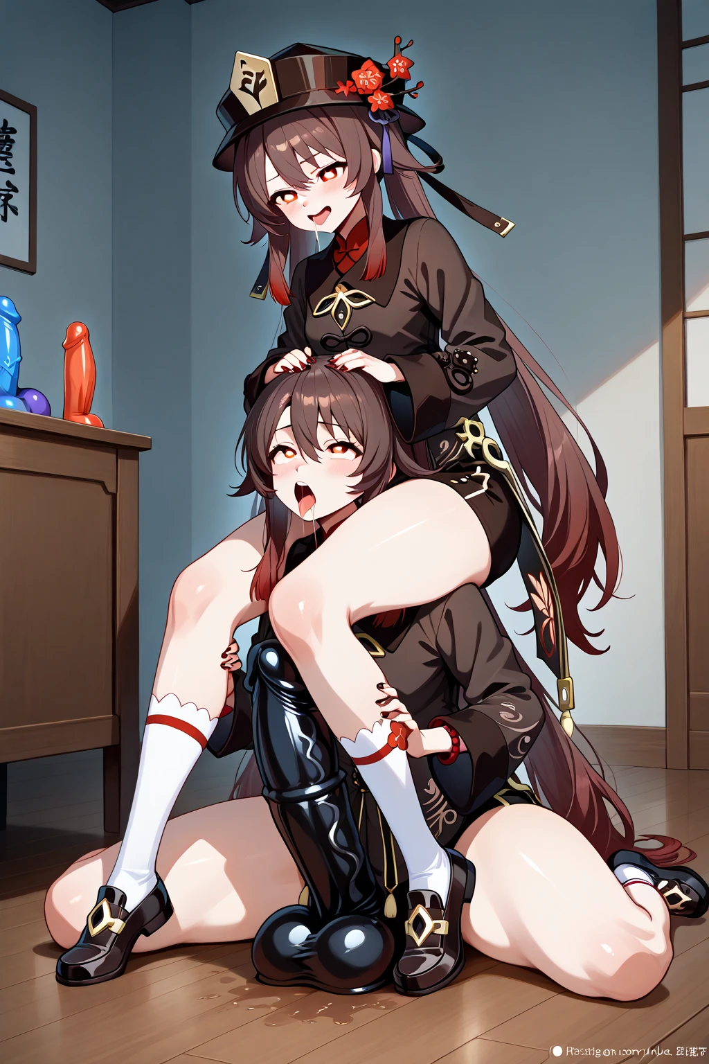 (1 boy, 1 girl), a teenage school girl in mixed bondage wrestling with a teenage boy, they are roughly the same age, the school girl is wearing a red pleaded careered skirt and a black pullover, the girl has a is a bit smaller than the boy, the girl has shoulder long hair, the boy is wearing casual clothes, teenage boy hogtied and struggling against the ropes, school girl applying more ropes to the teenage boys body, blushing boy dominated and controlled by the girl, the girl is smiling and laughing and tries to humiliate the teenage boy, the teenage boy is blushing and ashamed and is gritting his teeth, he desperately tries to break free but to no avail, the boy struggles and squirms against the ropes, the girl is sitting on top of the teenage boy to prevent him from moving and has ropes in her hands and uses them to tie up the arms of the teenage boy behind his back,the arms of the teenage boy are completely tied behind his back in lots of ropes, the teenage boy looks very embarrased and ashamed, the girl is saying „this must be embarrassing for you“ , huge struggle, many viewers watching, wrestling ring,intricate rope work, teenage boy blushing and ashamed, dramatic lighting, highly detailed, photorealistic, 8k, masterpiece, teenage school girl vs teenage school boy, femdom, power, control, beautiful teenage girl, detailed faces, teenage boy aggresively tied up by teenage girl, lots of rope, perfect eyes, detailed faces, squirm and struggle marks arround the boy