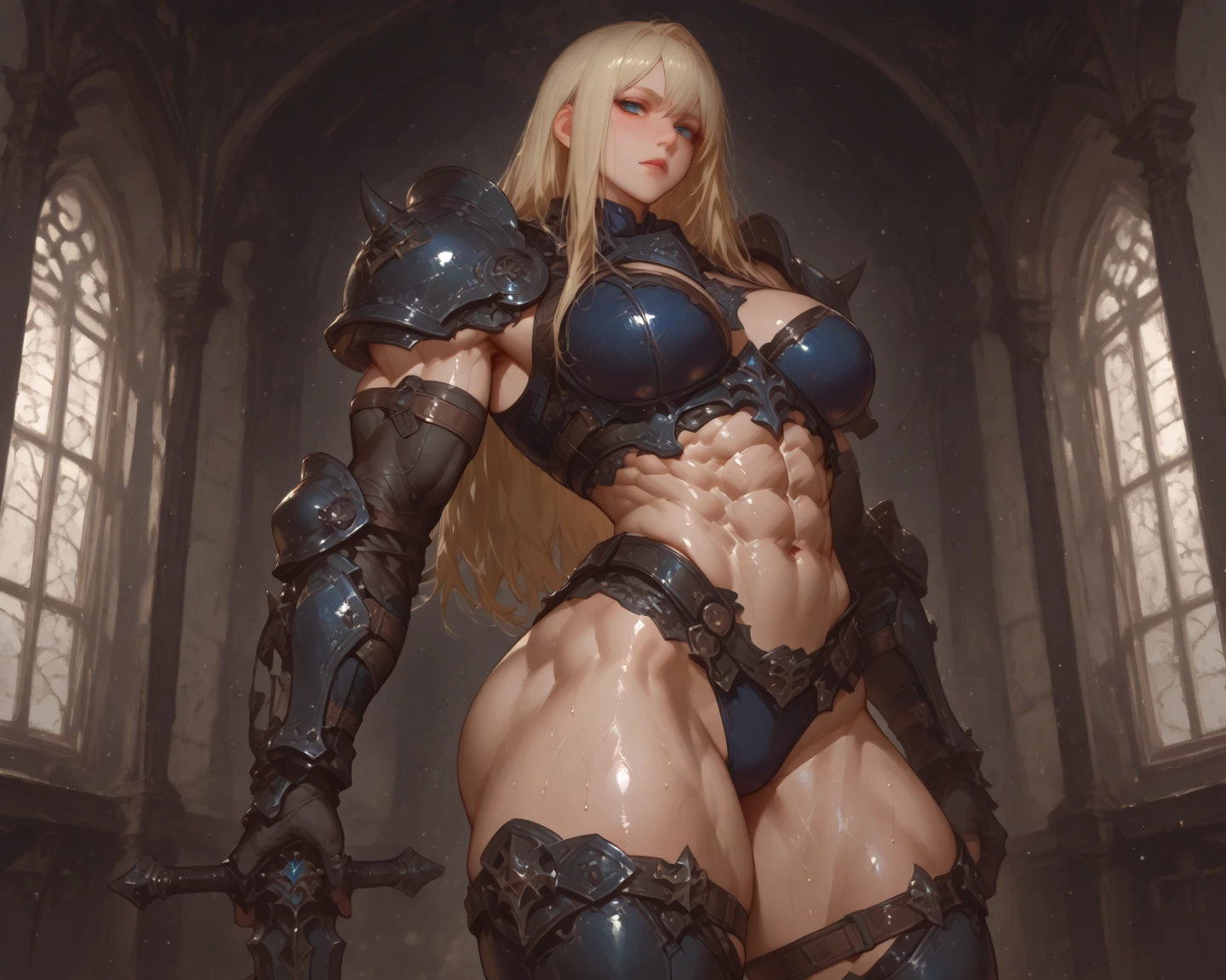 (High resolution, Pixel Perfect, Great illustrations), (super high quality, Pieces fly, Ethereal: 1.4), ((One girl)), (((((Leaning forward))))), (((((Pussy))))), ((tattoo)), ((mature woman)), ((((Dark Skin)))), ((whatite hair)), Cool vibe, ((((orgasm)))), (((blush))), (((((((Muscular))))))), ((Thick thighs)), (((Wide Hips))), ((A big bust that seems to burst)), Warrior, (((woman))), ((((what_spend_armor)))), (((Camel Toe))), lewd woman, (Shiny skin), Sweat, Simple Background,