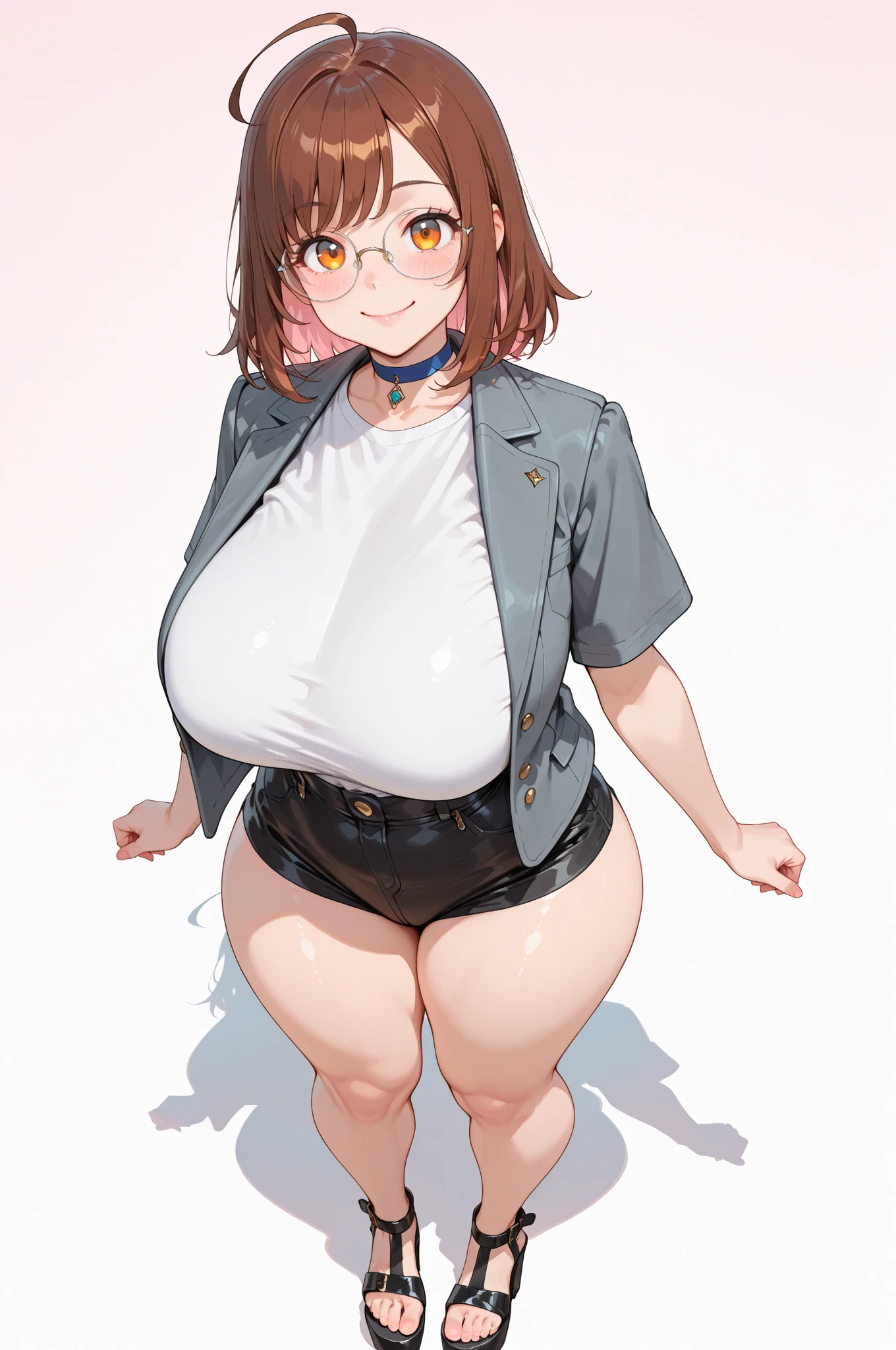 my dick is sliding in and out of her cleavage