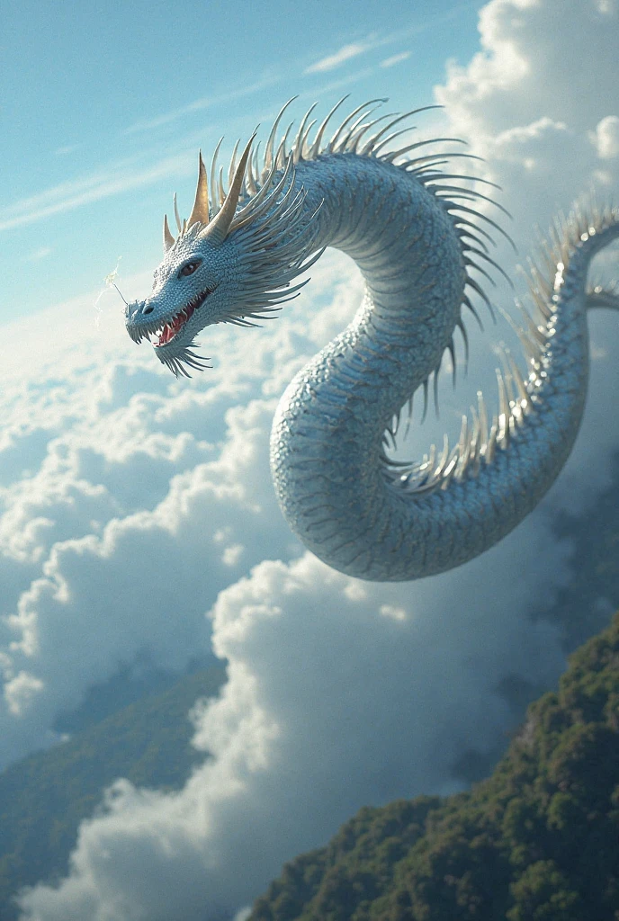 loong,cloudy sky,claws,eastern dragon,long tail,whiskers,chinese new year,cloud,no humans,gunzan,sky,cloud horizon,sun,outdoors,QINGLONG,SOLO,(Science fiction),((Soaring in the clouds and riding in the fog)),(((The dragon body disappears and appears in the clouds))),(full body:1.3),(ink wash painting:1.2),east asian architecture,<lora:0221 loong_v2:1>,ruanyi0221,snake body,, best quality,masterpiece,highres,official art,extremely detailed cg unity 8k wallpaper
