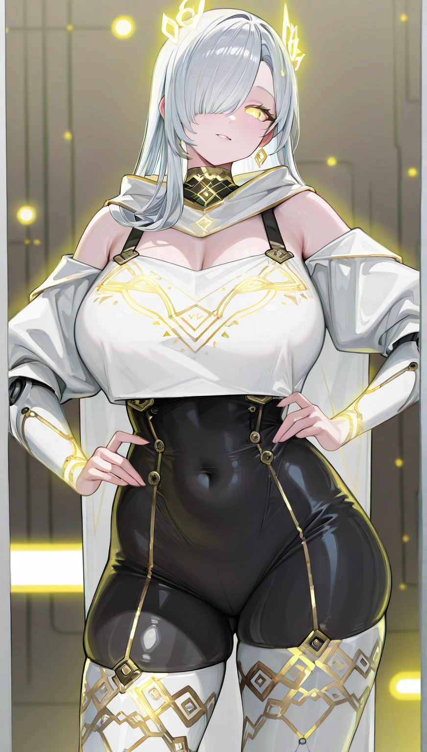 masterpiece:1.5, best quality:1.5, aesthetic, 1girl, sidelocks, cinematic lighting, sharp focus,large breasts , mature female ,16k, glowing eyes, detailed 4k eyes,
playground,seduction,sexy lips, parted lips,detailed lips,
red lips, high detailed background, purple eyes, detailed face,shiny skin,solo
AuntJune, auntjunev2,single hair bun, brown hair, bangs,
, (black and golden wedding dress:1.6),jewelry, blush,,large breasts, cleavage,full body, long dress, flowers, bridal veil, (bridal gown:1.5),wedding, (golden viel),
<lora:oil2.0_2-512LORA:0.7>
<lora:add_detail:1> <lora:AuntJuneV2:0.5>
