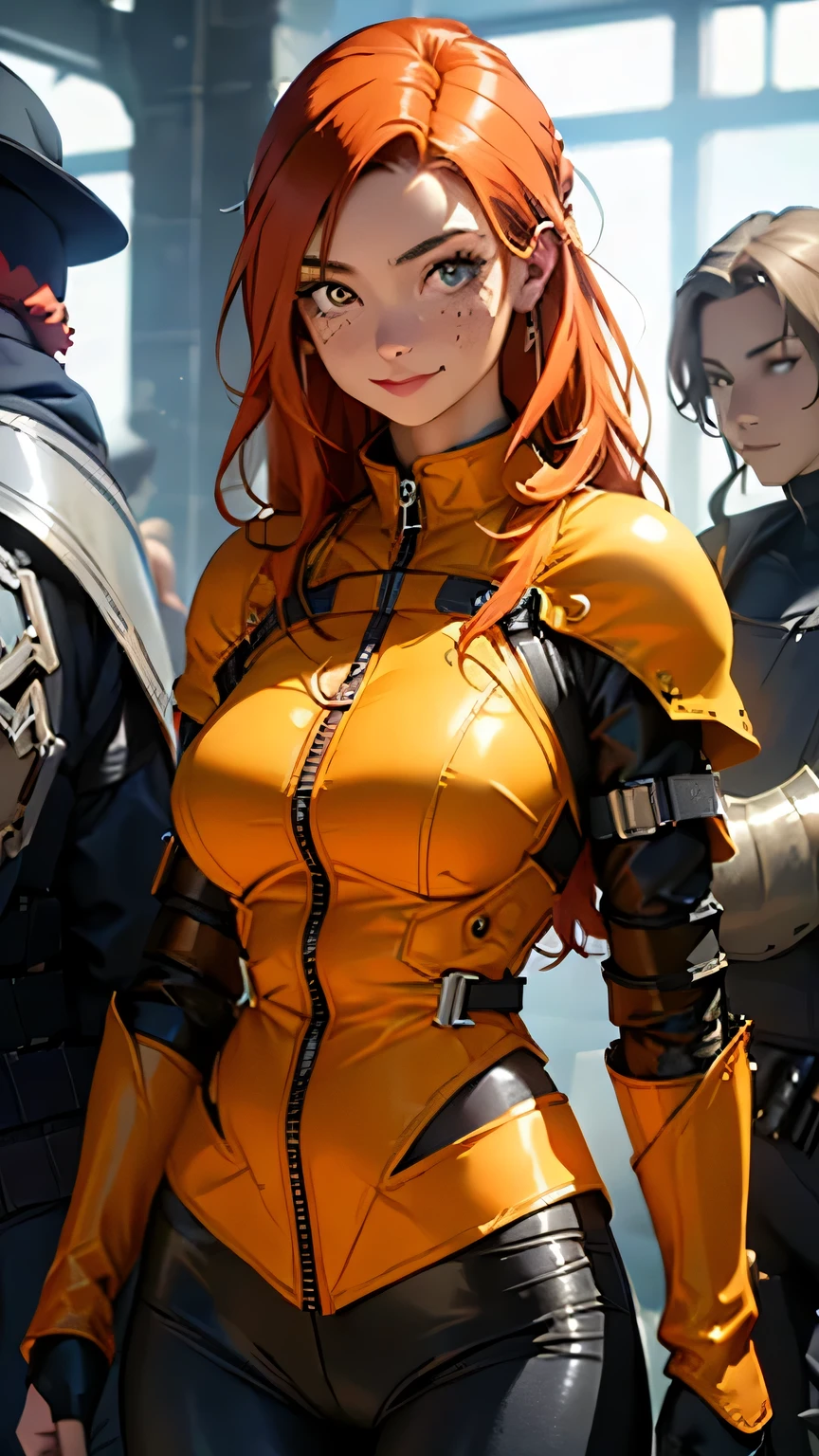 Masterpiece, 8K, .3D, Real, Ultra Fine Photography, Top Quality, Official Art, True Realism, Sunlight, Bright Colors, Lighting, Drama Lighting, (((One Woman))), 25 years old, tall, small face, perfect proportions, (Sliaskar Langley with a black eye patch: 1.5), ((Full Body Lesbian: 1.2)), (From below: 1.1), ((Sliaskar Langley in a red convertible jacket: 1.2, pose with hands in pockets, stopper suit under clothes, Thriaskar Langley wears a black cat hat deep)), (Thriaskar Langley, Thriaskar Langley, plug suit 02: 1.0)), ((blue eyes, beautiful face, beautiful eyes))), pretty face, moist eyes, shining eyes, fine face, thin lips, thin eyes, thin and sharp pale eyebrows, long eyelashes, long lower eyelashes, double eyelids, moody expression, realistic skin texture, visible pores, seductive smile, gentle expression, fragile appearance, slim and muscular, high leg swimsuit: 0.9, slim and muscular, (bright red high gloss suit), (dark red rubber set, has a strong metallic luster and smooth surface), dark red bodysuit shines like a mirror (dark red latex set), shines like a mirror (big connection Under the terminal, there is a precise round metal and silver chest: 1.3), precise round shoulder metal and silver large connection terminal: 1.1, metal green part of the shoulder blade, beautiful female hand wearing red tight latex gloves, (black tie latex with sturdy metallic luster on the inside of the arm), two wide black latex from thigh to buttocks, (full body composition: model stands in a spaceship with a realistic and detailed pose: 1.1), (dynamic and realistic bright red space background: 1.3), (dynamic and realistic bright red space, strong light: 1.2), logo pattern 02 between the breasts, feeling of loneliness, blushing, embarrassment, TO8 contrast style, (luster), delicate clothes wrinkles, beautiful light brown hair, digital SLR, Fujifilm XT3, Sharp focus: 1.0, maximum clarity and sharpness, accurately simulate the interaction of light and matter,