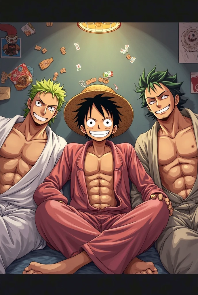 luffy, zoro y sanji