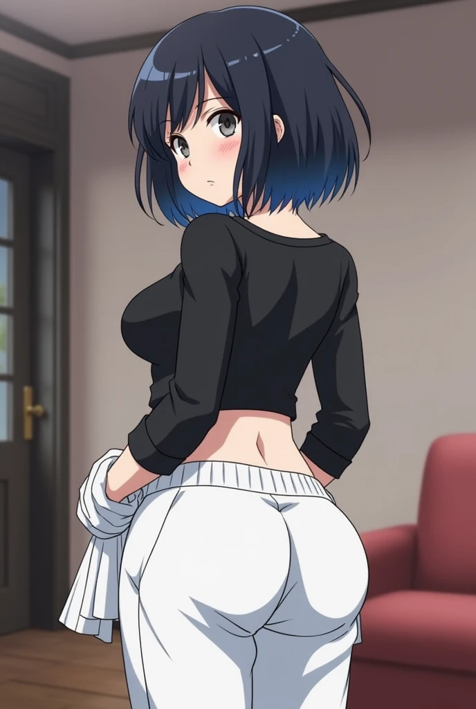 Super detailed,sweater,bare back,,??????????,smile