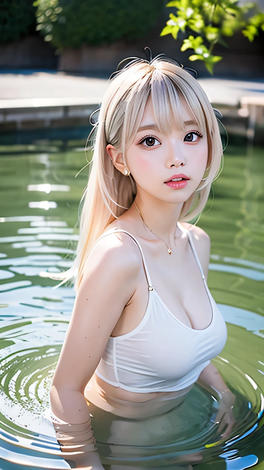 highest quality、、masterpiece:1.8、、Open-air bath、、,、blonde、3 The Mystery of Beautiful European Girls、smile、small、、cute、she'sheは私の方にお尻を向けている、Are standing、A spectacular view that brings good fortune just by looking at it、A sight that brings peace to the world just by looking at it、A view that will make you healthy, sharp, Just looking at it can extend your life、、Aurora、、Fuji Mountain、sunrise、The sun explodes as a supernova、