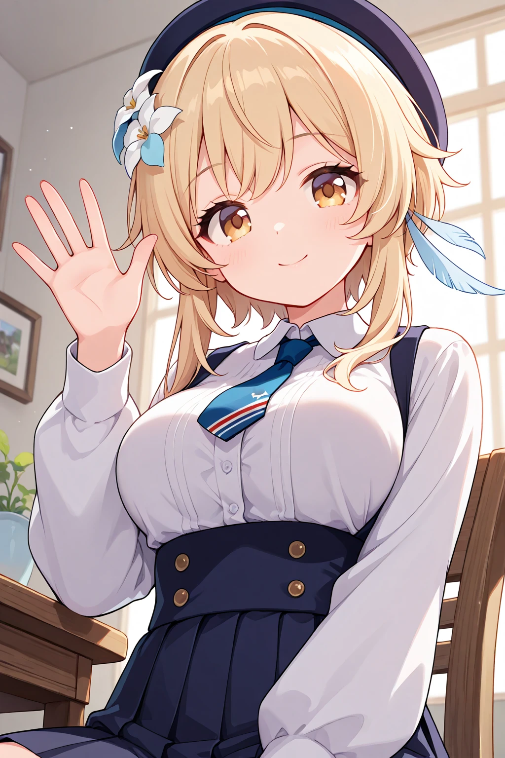 Cute skinny beautiful girl、、Big Breasts、(Laughing, shocked, and blushing:1.3)、Beautiful Eyes、Brown skin、Braid、upright、Lift up your skirt、anus