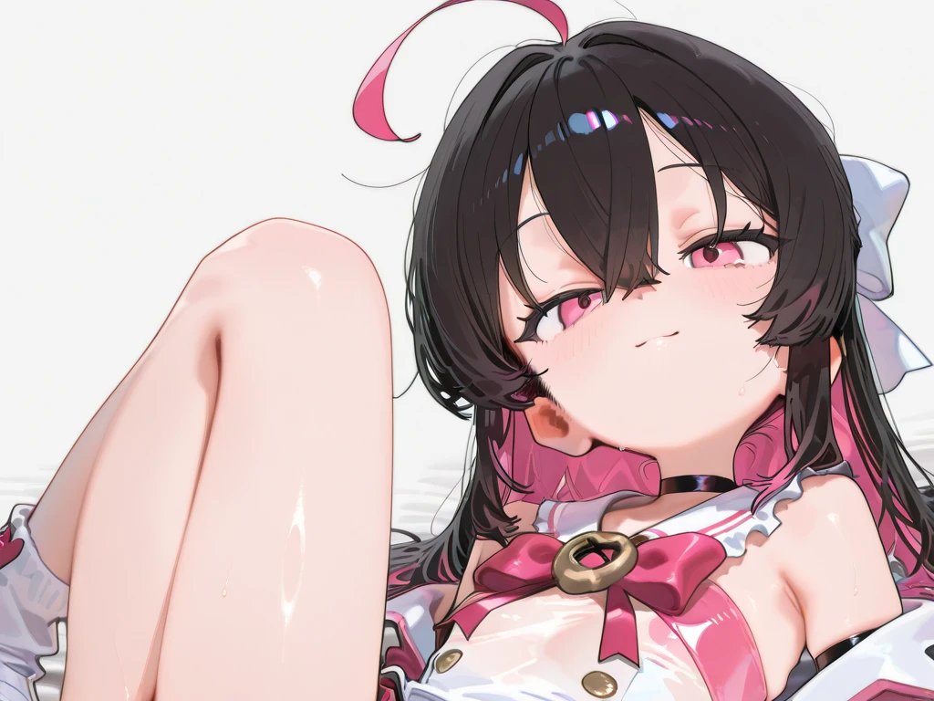 (masterpiece),(best quality),(ultra-detailed),(best illustration),(best shadow),(absurdres),(detailed background),(very aesthetic), 1girl, solo,ahegao, open mouth, looking at viewer, open mouth, brunette eyes, long hair,darkpinkmetallic very microbikini,covered nipple,creampie,night background,onthebed,lying,spread legs,(cum,cumshot),dimroom,kitasan black,umamusume
