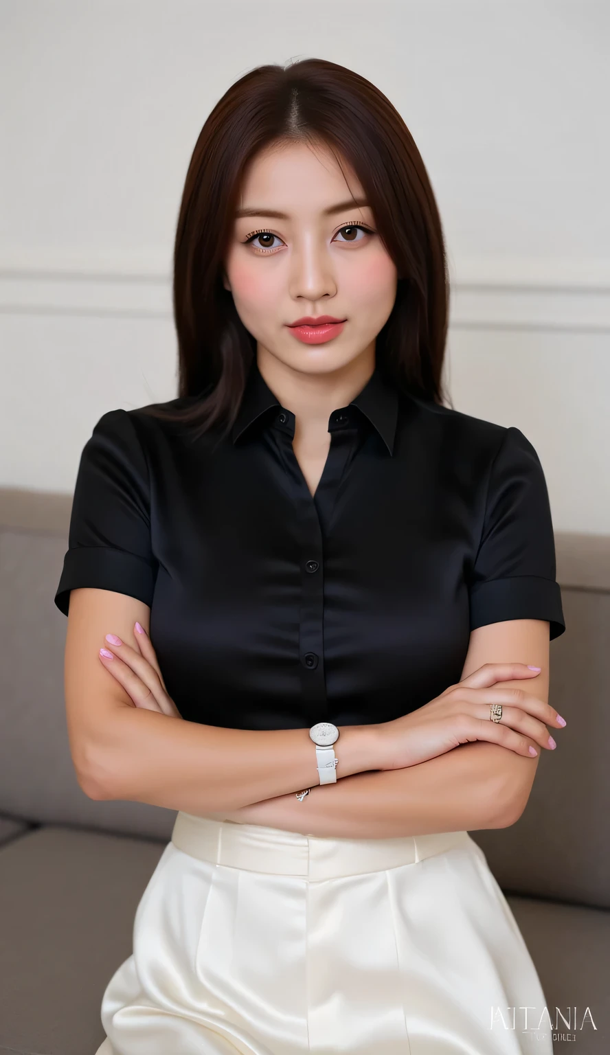 (RAW photos:1.2),Highest quality, Ultra-high resolution, Vietnamese 35-year-old woman on the balcony:She has a mature and feminine temperament,Tie a low ponytail,Wear a long skirt and a loose thin coat,Wear a pair of sandals。She stood on the balcony,He had a cup of coffee in his hand,Look directly into the camera,Character Screen,The sun was shining on her,Against her beautiful figure。