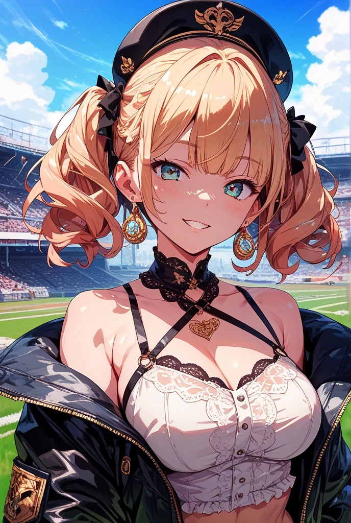 portrait of a gorgeous European blonde woman, age 23, straight hair.
she’s a playboy magazine model. She has a subtle smile and flirts with the camera.
(She's standing in an tennis court:1.2)
perfect eyes, perfect hands, perfect body, perfect hair, perfect breast, hair behind ear, blurry foreground, UHD, retina, masterpiece, accurate, anatomically correct, textured skin, super detail, high details, high quality, award winning, best quality, highres, 16k, 8k