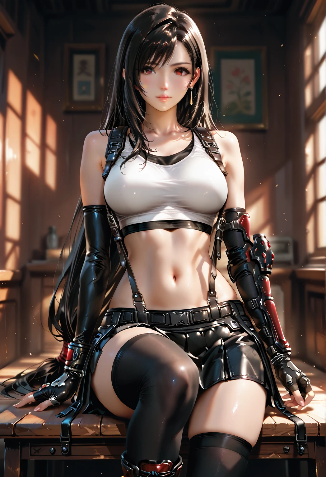 Tifa Lockhart Electric chair Being electrocuted