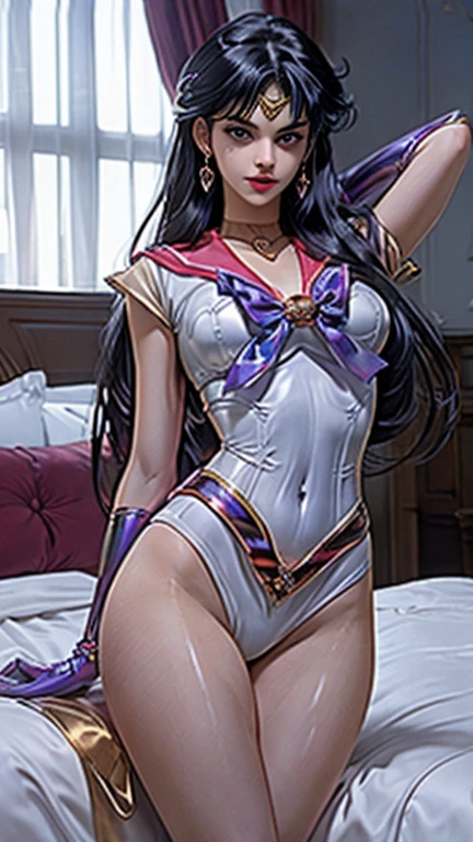 ((((Masterpiece))), 1girl, best quality:1.4, super beautiful, tender and sexy face, full body, sexy pose, perfect and delicate body, super beautiful face, super beautiful eyes, background with stars and super cute stuffed animals,