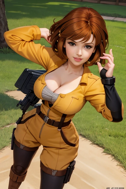 (april o Neil ))tetas perfectas, adolescente ,trasero grande, lindo sexy sensual cuerpo perfecto ,HD (((fondo en el drenaje de. New york)),cuerpo completo 8k , hiperrealista, (((como renderizado de Unreal Engine))) (grandes tetas) todo que parece a un render 3d(((on an empty background)))viste su traje overoll amarillo