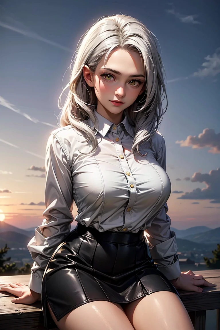 cute  girl,(((curvy ,curvy body,thick thighs))),(((21 years old))),((anime girl  with extremely cute and beautiful platinum white hair)), (((sexy seductive))), (((sexy seductive slutty pose))),

(((Accentuated super huge enormously gigantic tits, cleavage showing))),((((Platinum white hair:1.35,very long platinum white hair,colored inner hair,ear breathing)))),(((moonlight_eyes:1.3))),intricate eyes,beautiful detailed eyes,symmetrical eyes,big eyes:1.5,(((freckles on the face,freckles,freckled girl))),(((lustrous skin:1.5,bright skin: 1.5,skin tanned,shiny skin,very shiny skin,shiny body,plastic glitter skin,exaggerated shiny skin,illuminated skin))),(detailed body,(detailed face)),

cute,slutty,erotic,daring,((nsfw)),

zettai ryouiki,revealing clothing,show skin,(((Sexy school girl uniform, school girl outfit, wearing a school girl uniform school girl skirt and white thigh high socks:1.3,)))

(dynamic pose:1.0),embarrassed,(centered,scale to fit dimensions,Rule of thirds),

inside,indoor,((school classroom)),scenery:1.25,((intricate scenery)),((school decorations)),

