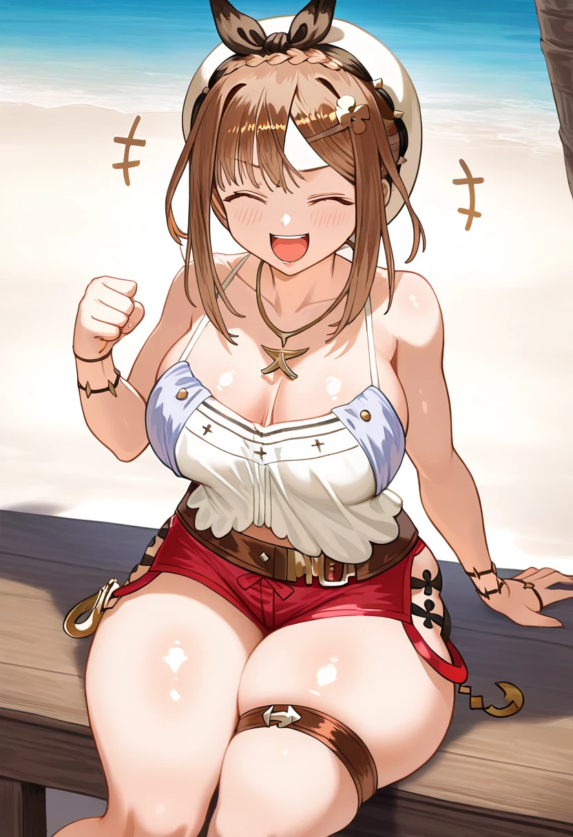 masterpiece, best quality, beautiful art, high resolution, well formed hands, body and fingers, 1 woman, solo, Megumin konosuba, adult, grown up, wearing a Mata Hari outfit, tiara , sexy arabian belly dancer, adult, big breasted, cleavage, hair ribbon, full body, sexy and skimpy outfit , gorgeous legs and thighs , ryona,in peril, she is being beaten up by her opponent, receiving the impact of her opponent's attacks, reacting to the hits, closed eyes, she is being slapped in the face, knocked down, slammed against the floor, screaming in pain and agony, showing weakness and vulnerability, heroine in peril, ryona and perilous scene, sweating, bouncing breasts, martial arts tournament with beach environment