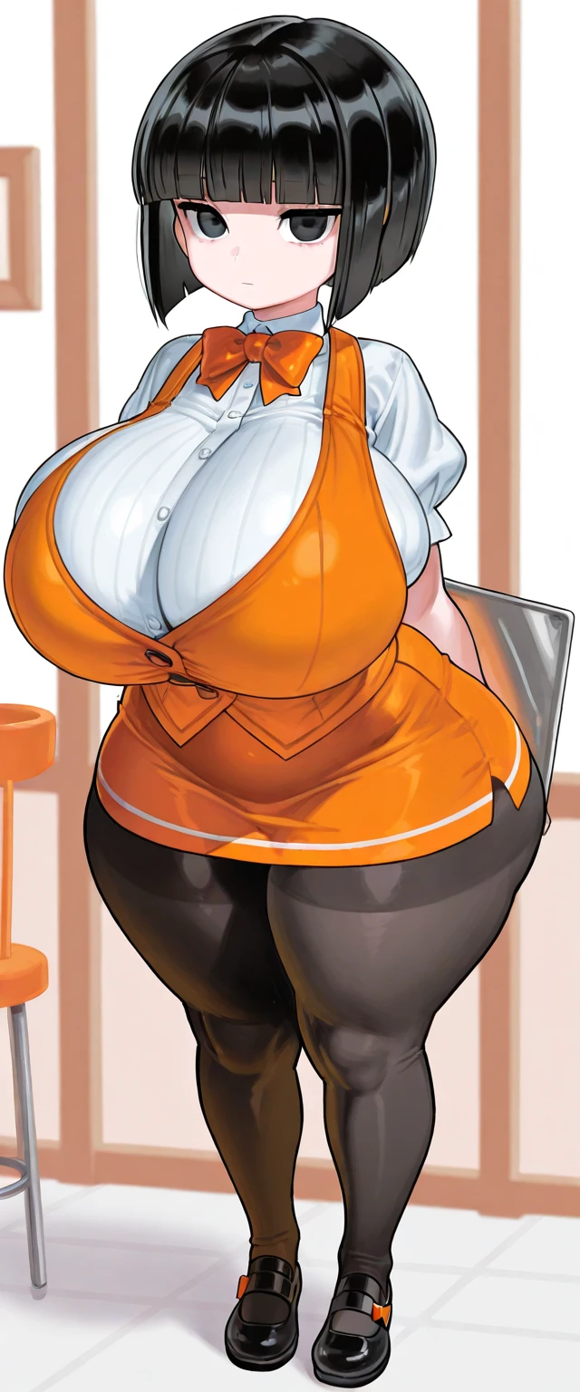 full body in image, full naked woman, full naked body, (feet on image), naked body, simple hair, female body, curvy body, large hips, beautiful woman, thicc body, big thighs, voluptuous body, full thick body, dinamic pose, curve body. detalied pose, body, simple background, expressive face, focus on face, line art, sketch, Full body image of Colette Tatou from Ratatouille, full body in image, wearing her original chef uniform (white double-breasted chef jacket, white pants, and white apron), long hair tied back, female body, curvy body, dynamic pose, detailed pose, simple background, expressive face, focus on face, line art, sketch
