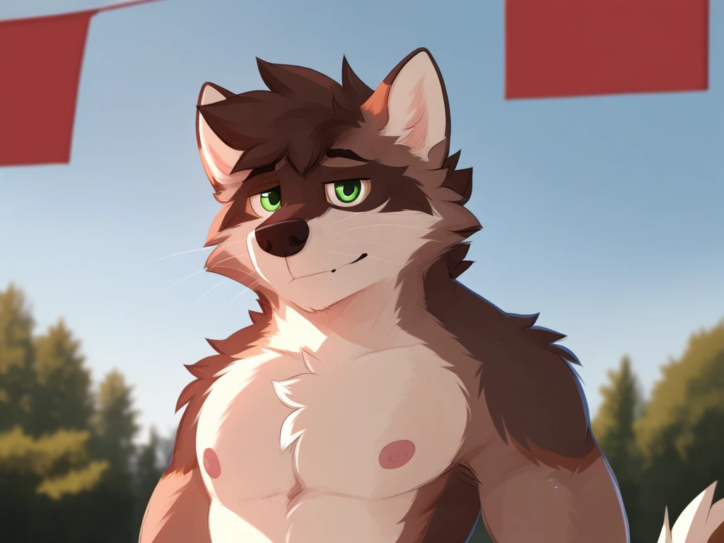 (masterpiece, Best Quality:1.2), deer, alone, disrupted, reloaded, showing her butt, standing on his 2 legs, shirtless, bare pecs, bare pecs, bare back, bare shoulders, Naked upper body, completely naked, detailed face, detailed body, 5 fingers, Detailed hands, strong abs, pair of nipples, defined pectorals, green eyes, detailed eyes, short hair, 2 arms, brief underwear, at night , touching their buttocks, por pache riggs