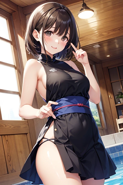 (dynamic angle:1.3, front view:0.9, breast focus:1.3, from below:1.2), (dynamic posing:1.5, sexy posing:1.3, leaning forward), (seductive smiling:1.3),masterpiece, 1girl, pointed chest:1.3,(double breasted:1.2,under bust:1.2), Amazing Cleavage:1.3, thin waist, big ass, Raised sexy, big breast: 1.2 posed cleavage:1.2、solo, looking at viewer, open mouth, silver bronde hair, blue eyes, bare shoulders, collarbone, sidelocks, hairband, sapphire earrings, indoors, red off shoulder sweater dress, arms behind back, short hair with long locks, blue gold hairband, big side hair, very long side hair is rendered in (masterpiece: 1.2, best quality), with (ultra high resolution) and an exquisite (depth of field). This masterpiece is not only visually stunning but also tells,A scene of cooking in the kitchen