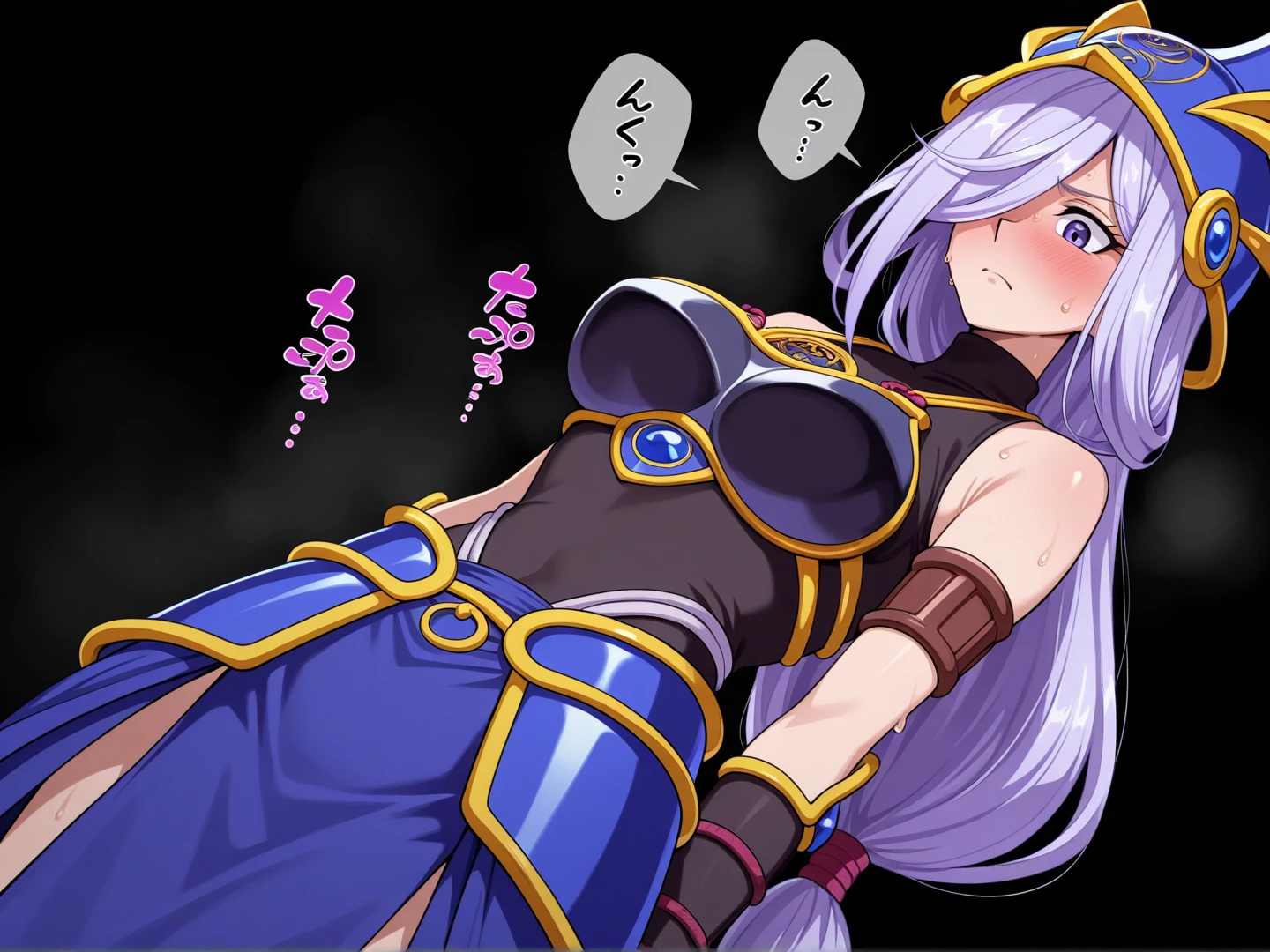 masterpiece,highest quality, unreal engine, super resolution, very detailed,
1 girl, waist, thin, (muscular:0.8)
round chest, Big breasts, bold face, parted lips, observe the audience,
sexy pose
waist shot,
Simple background anime style, Key Visual,
light blue hair, red eyes, Long hair priest \(dq3\)
,miter saw,Tabard Elbow Gloves,(fucked by many tentacles:1.6),((Spread your legs and raise them:1.3)),Background black wall