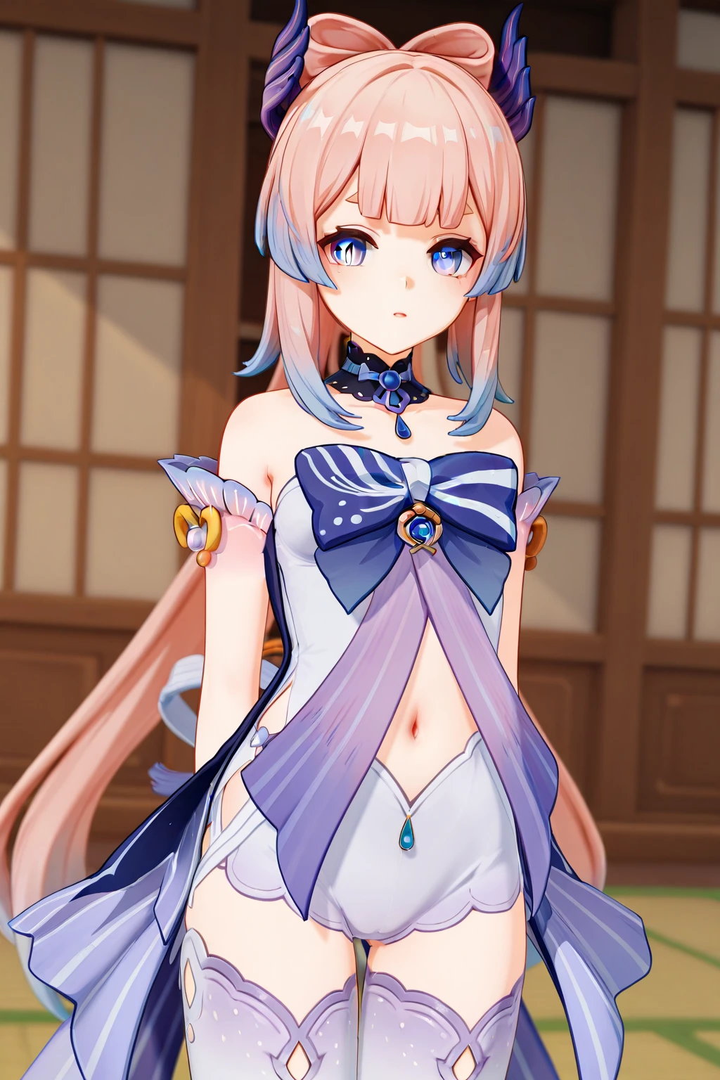 Menina anime em uma roupa branca e azul com um gato em seu ombro, deusa anime, cabelo rosa twintail e olhos cianos, Do videogame Azur Lane, Cute anime waifu in a nice dress, anime estilizado, render de uma menina anime 3d bonito, Impacto de Ayaka Genshin, ayaka jogo genshin impact, Sakura Kinomoto,  Motor irreal : : maquiagem, Retrato de Jinx de Arcane, menina atraente,  gatinha, gatinha jovem bonita,  com o rosto muito detalhado, olhos grandes de anime,