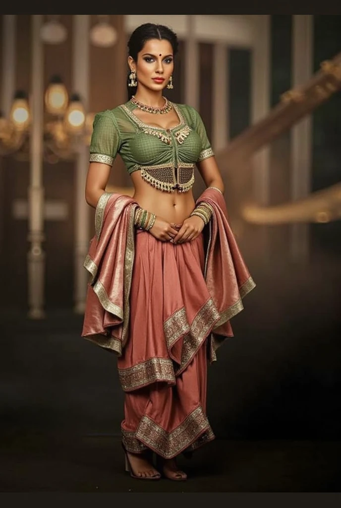 "Envision a lively scene: a middle-aged, middle-class Rajasthani Marwari woman, aged 40-55, with a warm smile, engaged in a spirited bargaining session with a vendor in a bustling wholesale market. She wears a stunning, simple red saree, adorned with steel jewelry, a delicate bindi, and a dupatta elegantly draped over her hair, showcasing her cultural heritage. Her hair is styled in a traditional Marwari manner, adding to her authenticity. The vendor, surrounded by an array of colorful jewelry and bangles, listens intently as she negotiates the price. The market, filled with vibrant stalls and shoppers, is set against the striking backdrop of a desert landscape. Transform this scene into a captivating Disney-Pixar-style image, blending realistic textures with cartoonish charm. Emphasize the woman's determination, the vendor's enthusiasm, and the intricate details of her attire and surroundings. Output a high-resolution image with a warm, natural color palette and dynamic lighting, reminiscent of a scene from a Disney-Pixar film."