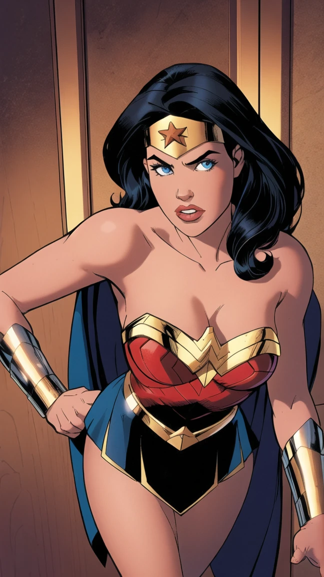 photo of beautiful (EPL4rs3nTh0mps0n:0.99), a wonderwoman in ( colorful, abstract background :1.1), perfect hair, wearing wonderwoman costume, bare breasts,modelshoot style, (extremely detailed CG unity 8k wallpaper), professional majestic (photography by lee friedlander :1.1), ( Kodak Smile 10MP Digital Camera ), 24mm, exposure blend, hdr, faded, extremely intricate, High Detail, Sharp focus, dramatic, soft cinematic light, (looking at viewer), (detailed pupils), cute smile, 24mm, 4k textures, soft cinematic light, adobe lightroom, photolab, elegant, ((((cinematic look)))), soothing tones, insane details, hyperdetailed, low contrast, ("I've got a bad feeling about this.":1.1), ( Pretty preppy :1.2 )