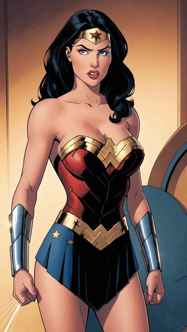 photo of beautiful (EPL4rs3nTh0mps0n:0.99), a wonderwoman in ( colorful, abstract background :1.1), perfect hair, wearing wonderwoman costume, modelshoot style, (extremely detailed CG unity 8k wallpaper), professional majestic (photography by lee friedlander :1.1), ( Kodak Smile 10MP Digital Camera ), 24mm, exposure blend, hdr, faded, extremely intricate, High Detail, Sharp focus, dramatic, soft cinematic light, (looking at viewer), (detailed pupils), cute smile, 24mm, 4k textures, soft cinematic light, adobe lightroom, photolab, elegant, ((((cinematic look)))), soothing tones, insane details, hyperdetailed, low contrast, ("I've got a bad feeling about this.":1.1), ( Pretty preppy :1.2 )