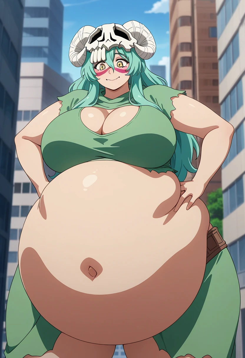 fat, big, belly, overweight, sucrose genshin impact, wearing a sweater