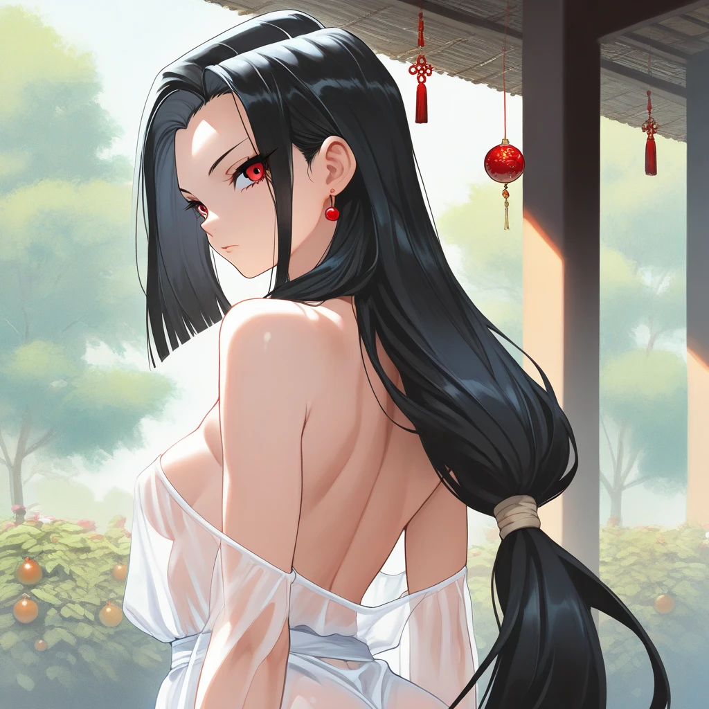 Beauty Japanese Women,Model body type,8-headed beauty,Nude,Wearing a kimono,Give someone a Japanese umbrella,(Black Hair,Long hair ponytail),(straight,Long hair down to the waist),Pointed nipples,Large Breasts,The genitals are visible,Thin pubic hair,Thick pubic area,My genitals are wet,Beautiful adult woman,Spread your legs,Rubbing the groin with a fan,(Holding a fan to her private parts)Agave in the garden(Houseplants bloom)Thorny plants are blooming,Hemp Grass,botanical garden