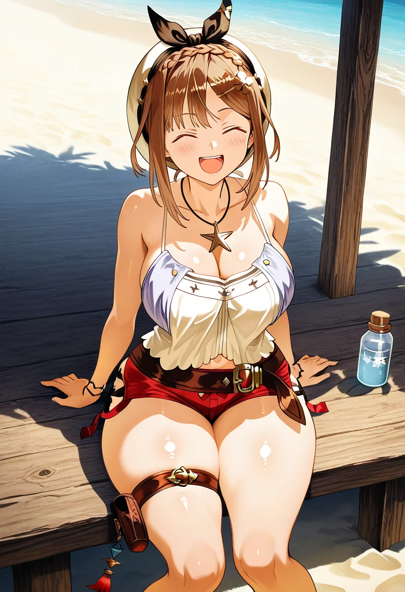 (light brown hair:1.2),(short hair with curls:1.3),(braided hair:1.45),(big ribbon:1.3),(Strawberry-colored underwear that looks like it's coated with chocolate:1.4),(Underwear made of transparent material:1.5),((A lot of strawberry colored lace was used.:1.3)),((valley:1.3)),((tits)),,(eye size:1.5),((heart-shaped chocolate accessories:1.3)),((lovely design:1.4)),(lovely and fancy background:1.5),(Slightly blush),((Focus on the buttocks:1.6)),break//((The overall atmosphere is like a lovely chocolate world.)),((Cute shy laugh:1.2)),((NSFW)),((Pose with both legs raised:1.4)),((angle from below:1.3))