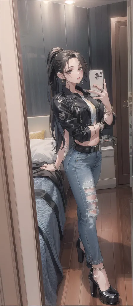 Representative works, highest quality, [crazy_eye], (Small breasts: 1.2), Very detailed, Full body photo, Browsing Caution, (No facial expression)、Full body photo