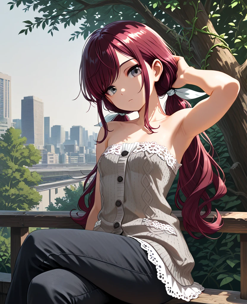 Makima (chain saw man),Sukasaha (Fate/grand order),Tifa Lockhart,Hi-Res,Very delicate and beautiful CG illustration,top-quality,Realistic skin feeling,Realistic fabric,Realistic texture,beautiful thigh,big breasts thin waist,(((masutepiece))), (((Best Quality))),8K,32K,​masterpiece,beautiful alluring anime woman,ultra-definition,ultra-detailliert,hight resolution,a hyperrealistic schoolgirl,masuter piece, Best Quality, High quality, High Definition, high quality texture, high quality shadow, high detailing,finely detail,1girl in,Solo,Soio,tall,AS-Adult,Mature atmosphere,Leg length,neat and long legs,8 Head Body,stature:171cm,Mature girls,Reddish-purple hair,Reddish-purple hair,Purple hair,silky and smooth hair,Colorful hair,Straight hair,Smile,Smiling happily,Seductive look,Bewitching look,Cute smile,Cute smile,Cool Beauty,Beautuful Women,Neat face, Beautiful realism,beautiful hairl,a necklace,Jade accessories around the neck,A slight smil,Colorful eyes,green colored eyes,Jade-colored eyes,beautidful eyes,Bright eye,Delicat eyes,Eyes Like Gems,Jade Eyes,Hanging eyes,(Green eyes:1.5),Seductive face,watching at viewers,mystic atmosphere,White hoodie with hood,JINS,jeans,Blue Pants,during daytime,takeout,Building Street,hand bag,Cinematic,plein air,Beautiful lighting,captivating details,anime styled,parka,Plain clothe,((Black Lowrise Skinny Long Jeans)),hooded sweatshirt,((Sweatshirt)),stroll,Building Street,Sunlight,blue-sky,a park