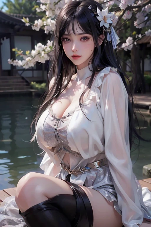 jeizuo, awesome, viewer, reality, full body in camera, on knees, squat, brunette hair, long hair, thorough, tall, forced real water, white less cloth transparent mini shirt, white transparent thong, seaside, rawe very detailed, ahegao, roll your eyes, blush, sticky tongue, vaginal run-down, runny vaginal discharge, blowing tide, very large breasts, grab your breasts with both hands, spread your legs, sexual arousal, sexual expression, shiny skin.