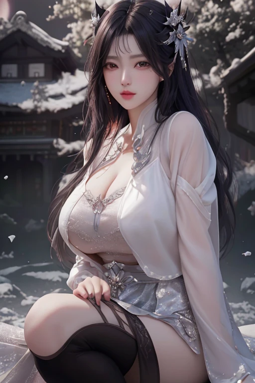 Very large O cup breasts、Shapely breasts 、 Show off your breasts、Silky shiny skin、sexly, Very beautiful lovely face、Cute face、 Gorgeous Silky Black Hair、Round eyes、 Bangs swaying in front of the face、A beautiful and cute 20-year-old woman、 Big and ample breasts、 she spreads her legs wide and flaunts、Showing very large breasts、 Plump、Super glamorous、Are fat、Bigfoot、Big body、 Chubby、Beautiful thighs、Low - Angle、Scene looking up from below、 Chubby weighs 80kg、cute、smile、Very glamorous、Japanese women、Clear white skin、Hokkaido in winter、Snowy Plains、Grey sweater、Wearing a bunny girl costume、ponytail