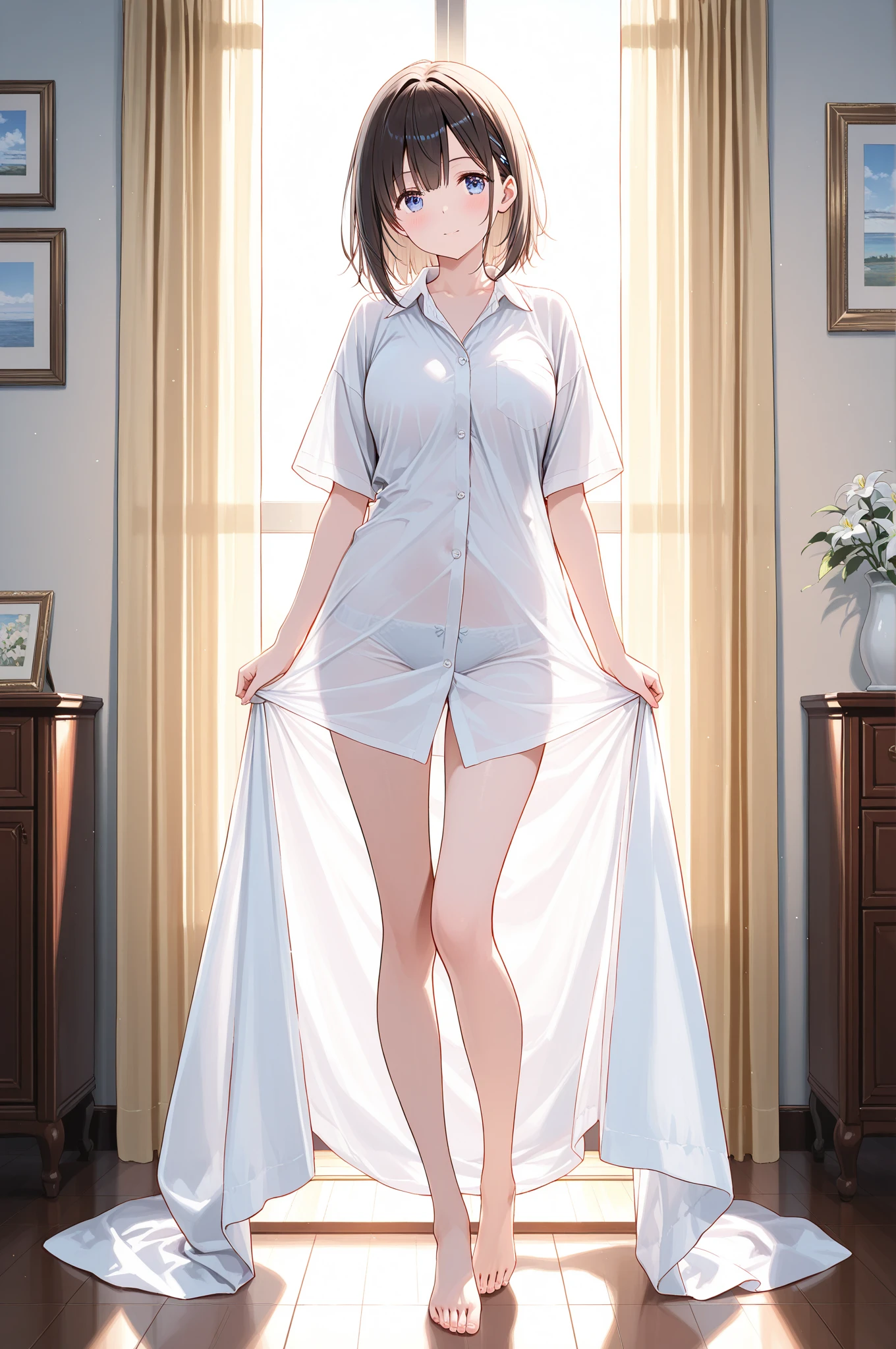 1boy、For fujoshi、bl、Short Hair、、Horny、Undressing、erection、between legs