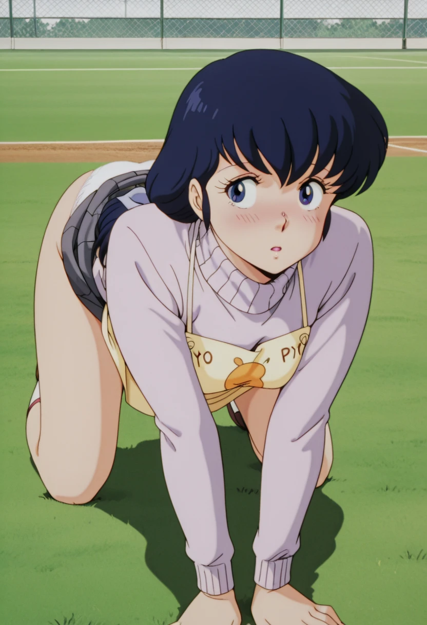 Madoka Ayukawa, 14 years old, bangs, 1girl, masterpiece, highest quality, disorganized, retro artstyle, 1980s \(style\)))), look viewer, (((full nude))), full blush, (((no Panties))),, Take a look here, (((nsfw))), view audience, nsfw, Genitals are visible,1girl, (((See here))), nsfw, (Japanese girl showing off genitals:1.1), look viewer, (((Flying in the sky))), (((looking so good))), openwidee,