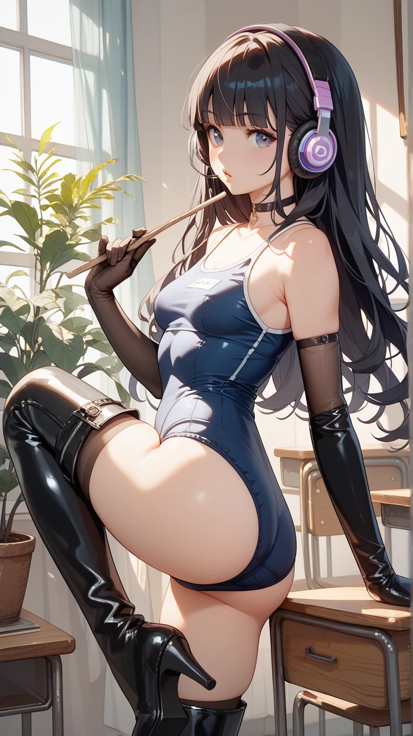 anime - style image of a woman in a sexy outfit sitting on a bed, small curvy loli, loli in dress, azur lane style, from girls frontline, Ayaka Genshin Impact, guweiz on pixiv artstation, Trending on ArtStation pixiv, guweiz on artstation pixiv, 8k octae render photo
