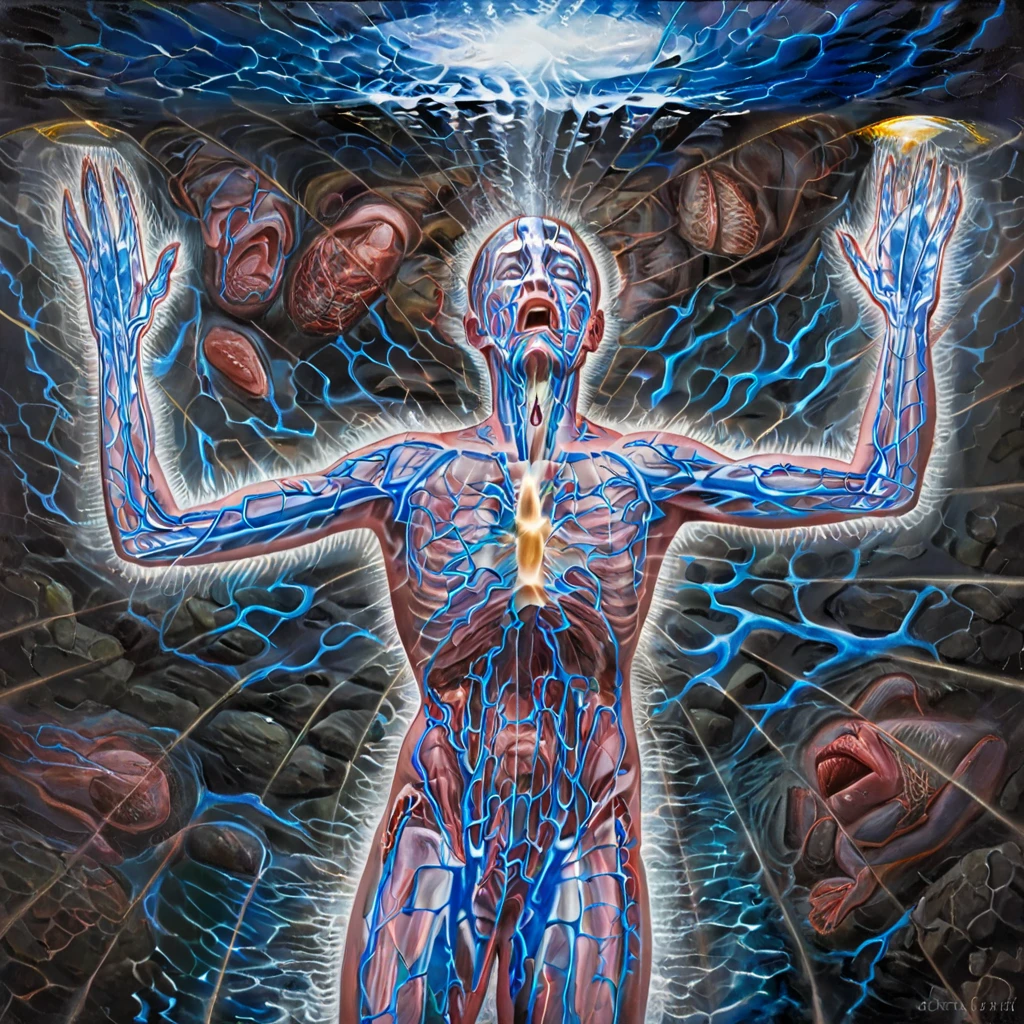 <lora:Alex:1>Alex gray art death bed