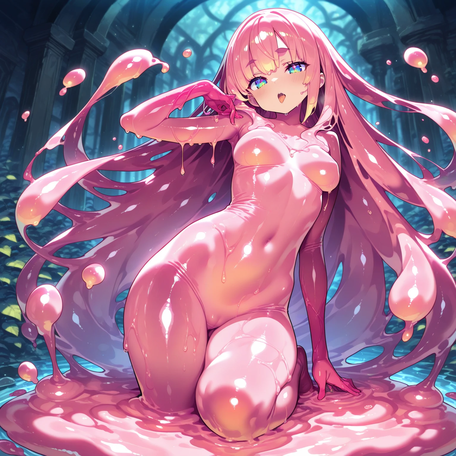 masterpiece, best quality,anime style, 1 girl,(((slender body))), (((small eyes,small breast,breast milk splashing from nipples,breastfeeding a evil baby))),(((school uniform))),(((((brown tentacles bound a girl)))),((((cum)))), (beautiful face), (((short hair))), (((straight hair))), ((((pink hair)))),detailed beautiful skin, (perfect hands, perfect anatomy),scream