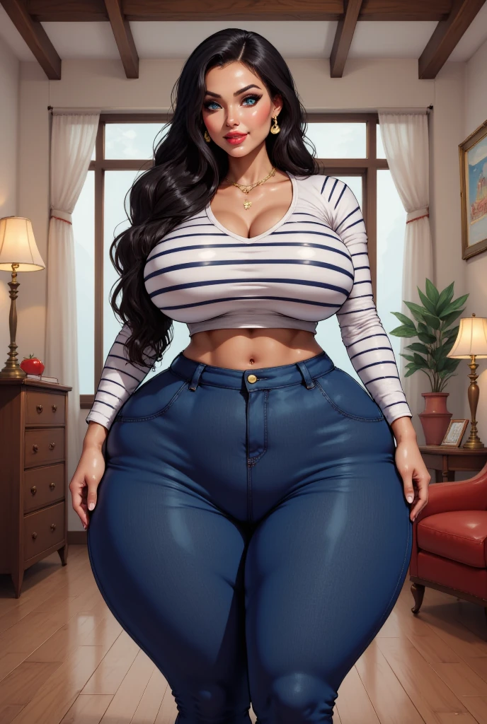 three extremely Tsk tsk and large latino women hugging, huge bust, 250 pounds of sensuality, pants, huge breasts, Tsk tsk-hips, smiling, sbbw, plus size women, belt, Tsk tsk, put your hand on the shoulder, wearing a baseball cap, shirt, white jacket, voluptuous body, leaning back