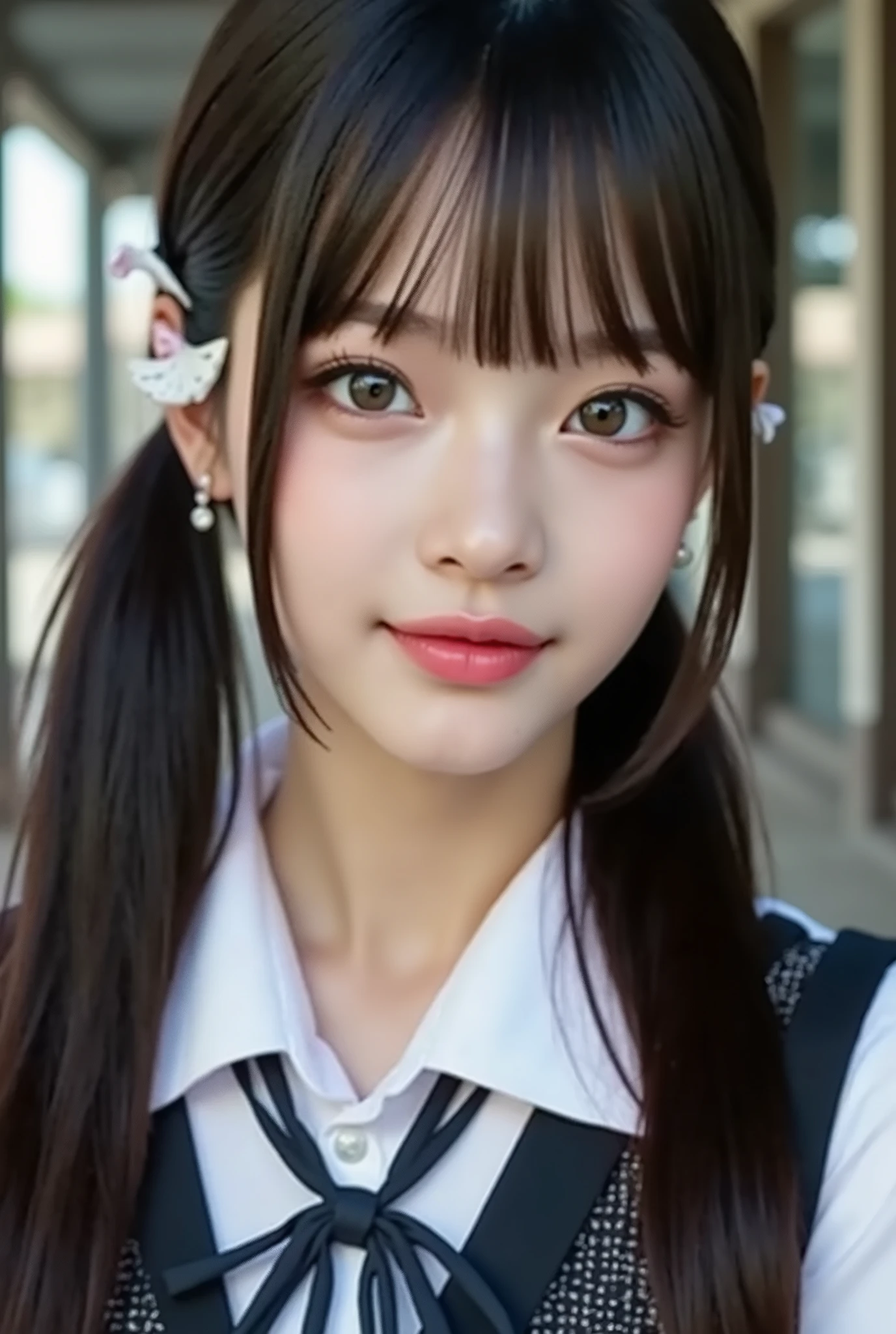{{focuses on the face: 1.8},{{focus on the eyes: 1.8}},{{focus on clear eyes :1.6}},{{{top quality: 1.8}}}, {top quality: 1.8}, {bang:1.8}},,{natural makeup: 1.8},{{Clear Eyes: 1.8}, {Beautiful Fingertips:nail polish:1.8}, {professional lighting)}},{High Accuracy Selection},{{{{Small Bras for Pictures}}}},{{One high school student's : smile ヤン: small breasts}}: {{Nipples(red)Nipples}},,{red頬: 1.6},,{{{{smile: big double eyelids: mascara: teardrop bags: long eyelashes: 1.8}}},,{{eyeshadow: 0.8}},{{{{透けて白いタンクトップ - Nipples: 1.8}}}},{{bob cut: Princess Cut: ponytail: 1.8}},{ fold your hands above your head: 1.8},{ small pink earrings},{{Blurred white background: 1.8}}