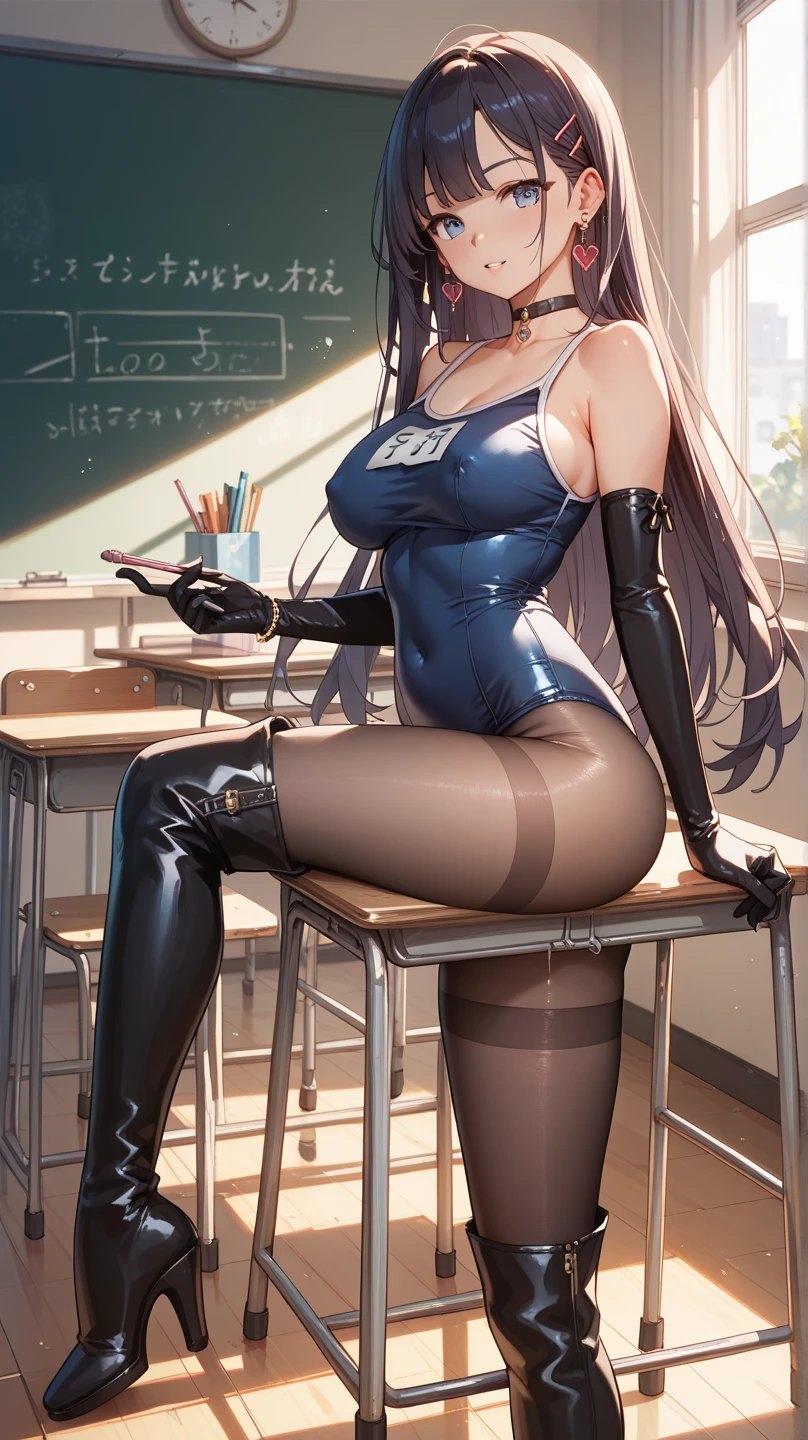 NSFW, (girl),((optimal quality)), ((Masterpiece)), (A detailed: 1.4),face red,perspire The ultimate masterpiece,(fidelity:1.2),(sexy),(Huge chest), Open crotch, Open legs, (Smooth: 1.1), (Cutes: 0.9), (shiny: 1.1),, red lips, cute girl, anime, cute pose, super small translucent lace lingerie,g string mini thong, (big breast), big ass, detailed lines, 8k image, no blur, perfect realistic nipples, sexy closed smile, erotic, super small sexy armor,detailed realistic vagina, michievous smile, hottest girl in the world, dominant gestures, super small short dress, in a classroom, tights, blonde, cutest girl on earth, micro bra, light blue, gantz like suit