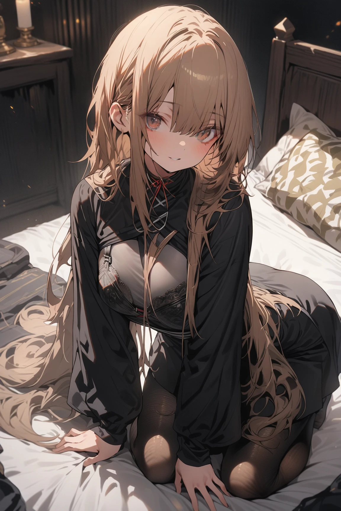 Shiny blond hair, very long hair, sophisticated haircut, ((((hair fully braided)))), ((small twisted braids)), thin and oval face, submissive, (((gagged))), ((((black tight wool crop top)))), ((((tight skirt)))), cute and blushing 18 years old anime girl, look away because she is embarrassed and blushes, bright blue eyes, detailed face, detailed members, detailed arms, detailed hands, ((((sparkling diamond jewelry)))), tiara, ((makeup)), high heels, puffy sleeves, long gloves, long eyelashes, Girl lying, tied by ropes, shackled, can no longer move, tied tightly, very hard tied up with lots of ropes, hampered by so many ropes that she can no longer move, bound hands and feet, ropes tie his whole body, tied extremely tightly and forcefully to her bed by a lot of ropes, its limbs are strongly tied together by ropes, his torso is tied up with thick cords, her chest is so tied up with ropes that it sticks out, her legs are tied tightly with thick ropes, his hands are tied behind his back with ropes, she can no longer move her feet, her hands which are tied by thick ropes, she desperately tries to free herself, likes to be tied tight with big ropes, likes to be immobilized by big ropes, lying down, his hands and feet are strongly tied to the railing of his bed, his legs are pressed together and tied with ropes, its limbs are held vigorously by imposing ropes, her hands are tied securely behind her back by ropes, her chest is compressed by strong ropes, she is pressed against her bed and restrained by large ropes (shibari, arms behind the back:1.4), (hands on the back), (masterpiece, best quality) 1.5, 1girl, solo, (sexy, beautiful woman, perfect face, perfect eyes, perfect hands), samus aran, (shibari, arms behind the back:1.4), (hands on the back), Spread the legs, s' ((lie in bed by big ropes)), ((close up of the girl)), ((((lie in bed))))