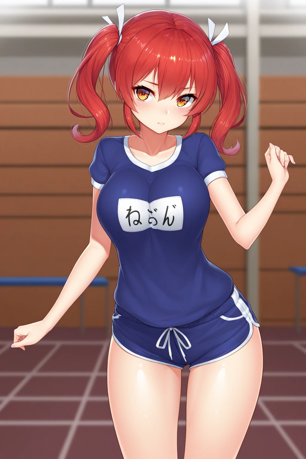 (masterpiece, highest quality:1.2), One girl, alone,Are standing_Split,
Long Hair,School Swimsuit、Huge breasts、Big Breasts、front