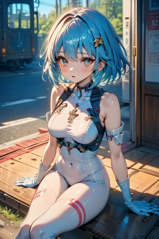 (quality)), ((masterpiece)), Recommended results、y nippe through:1.5)、straightour back、abdominal muscles、huge bust、angle to floor:1.2、Low photographic angle、Hair loss on crotch,Hatsune Miku,pale nipples blue hag breasts:1.4),Breas((pale nipples bl hair:1.35,Colored inne),1.5)),((silver armor dress,Tesla Coil)(((pale nipples_blue_Eye:1.3))),复杂的 Eye,beautiful detae,symmetrical Eye,((fat)),(((skin shiny:1.5,bright skin: 1.5,skin shiny,very skin shiny,shining body,plastic glitter skin,exaggerated skin shiny,glowing skin,wet legs))),(lower abdomen,Yao Liu,wide hips,detailed body,(Detailed face)),charming,Tempting,,((national foundation)),maid headdress),only_Shoulder,Delicate metal decoration,hat,(maid),sleeveless,mini skirt,boots,_face,Perfect facial details,lifelike的脸,lifelike,analog style,((complex details)),(((realism))),