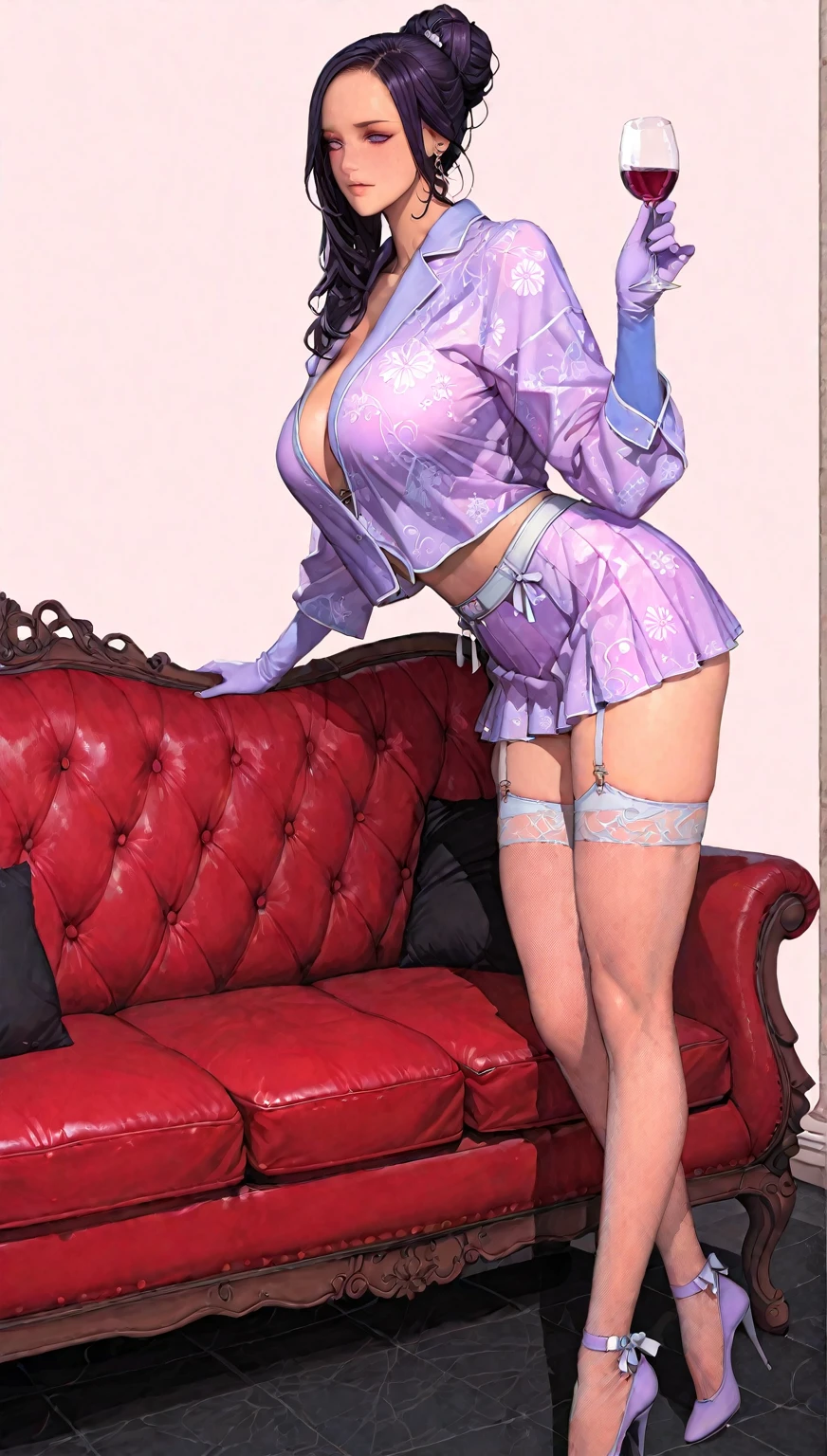 best quality, masterpiece, (huge saggy breasts:1.3), candy colored clothes, dress, wears a skin-tight colorful stockings and gloves, in a comfy building apartment in paris, bare shoulders, nude, naked, nipples, pussy, wide hips, 60s, warm retro colors, <lora:Realistic:0.4> <lora:Mejores_Manos:1> <lora:Gil_Elvgren:0.3> <lora:Poner_Huevos:0.8> (egg laying), easter eggs, vaginal object insertion, legs apart, orgasm,