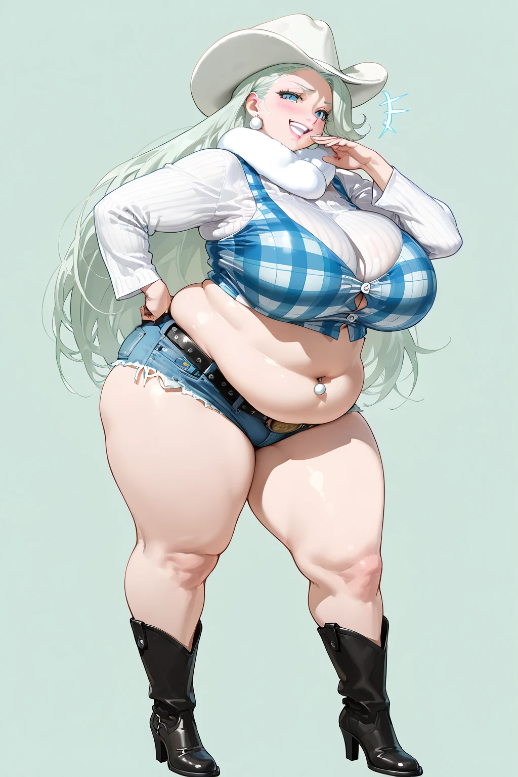 (full body), full body in image, full nami from one piece, nico robin clothes, fusion of nami and nico robin from one piece, full woman, Jeans short, short jeanbs,. (short jeans, jeans)