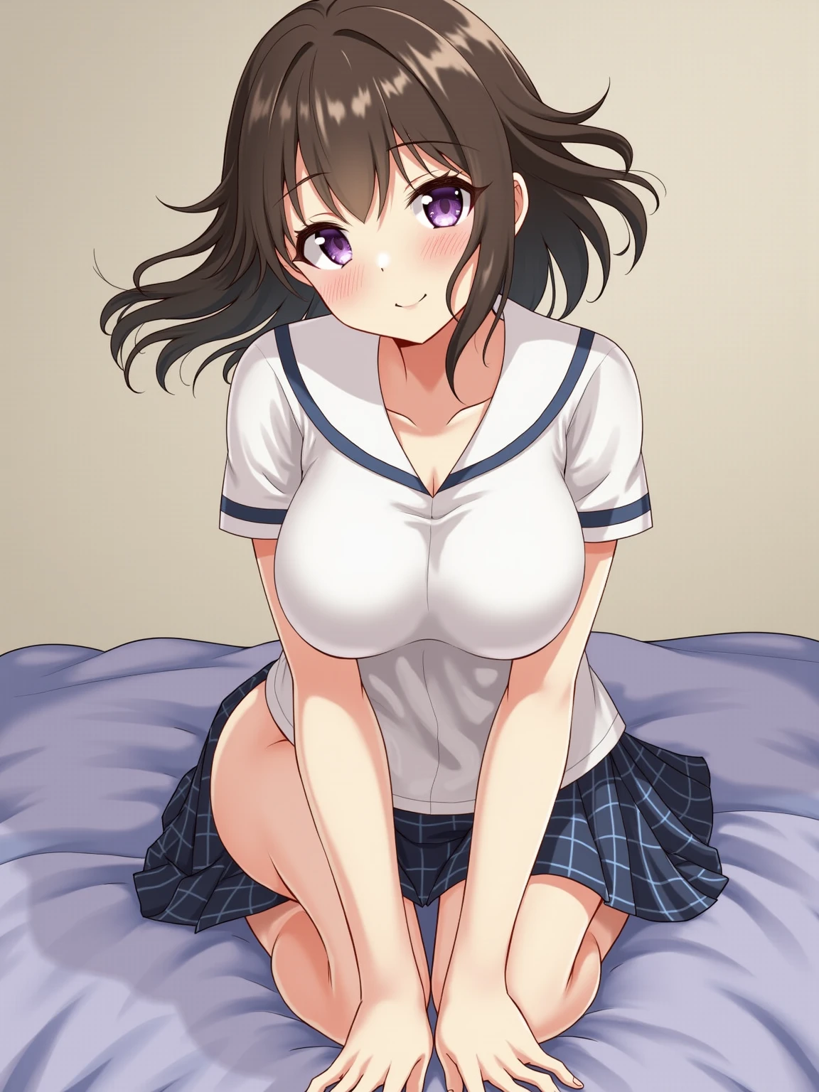 nsfw,hair dark brown 1;4,Left wink,Sit with your knees up,In pain,middle ,,{{high quality bra}},I&#39;m scared,Abandoned school building at night,Sitting on the ground,{{beautiful large and medium size breasts 1:4}}, {{schoolgirl}}, black pleated skirt, top quality, From Below, cute girl, High quality background, slanted eyes, detailed shirt chest wrinkles, {{{high school girl}}}, BREAK, {{beautiful blue eye1:4}}, BREAK, five fingers